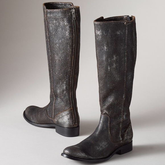 silver frye boots